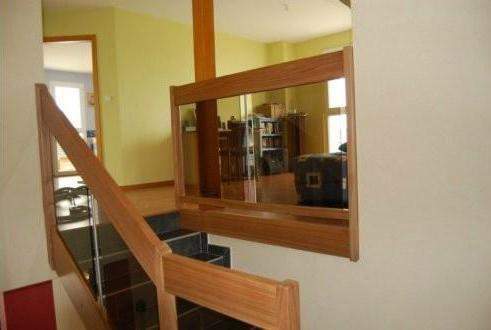 Conception garde-corps en bois et en verre Thann