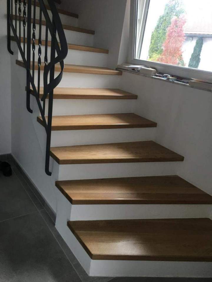 Escalier intérieur inspiration métal et bois Thann