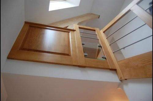 Garde-corps en bois et en métal Thann